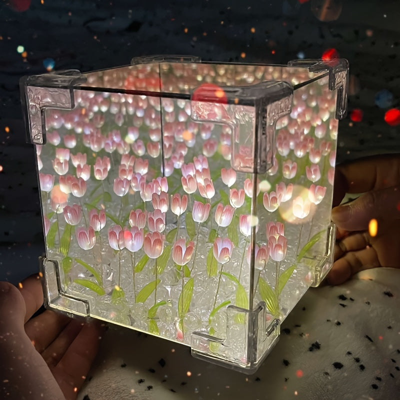Lâmpada Noturna de Tulipas Presente Namorados - Tulip Bloom Verse®