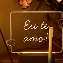 Quadrinho Transparente Mensagens Presente Namorados - Shine Note®