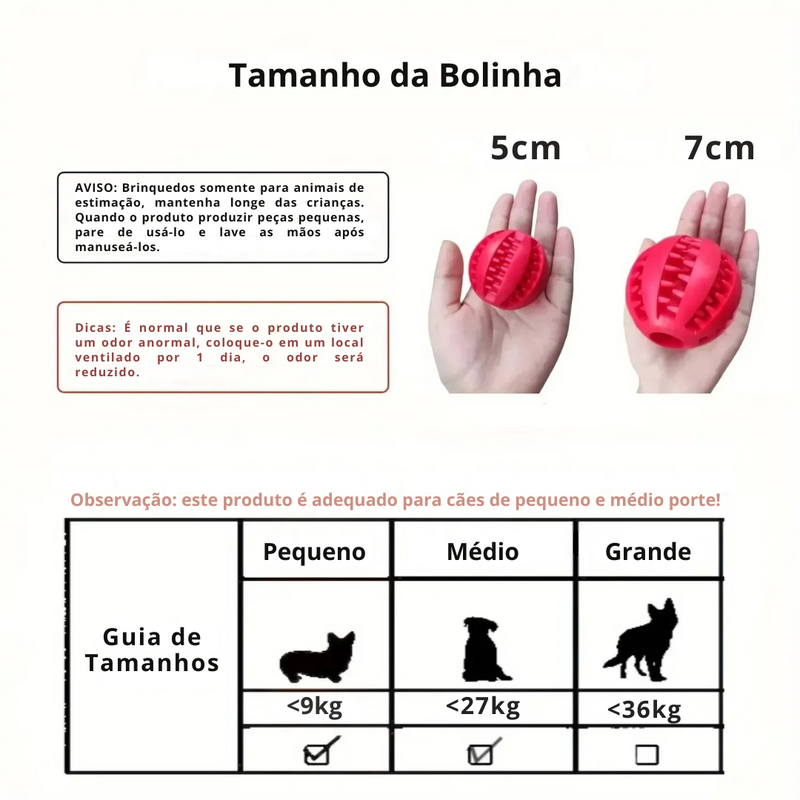 Bolinha Interativa para Cães - SnackBall®