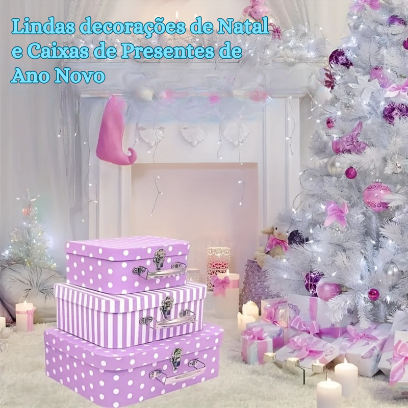 Conjunto de 3 caixas para organizar, decorar e presentear - BelleBox Trio®