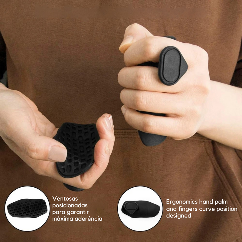 Luvas de Silicone para Treinos, Academia - Palm Grip®