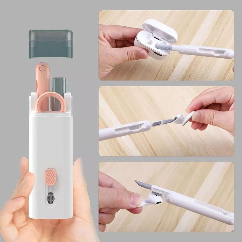 Escova de Limpeza para Teclado e Celular 7 em 1 - TechSweep Pro®