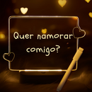 Quadrinho Transparente Mensagens Presente Namorados - Shine Note®