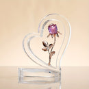 Rosa Eterna De Cristal Decoração Romântica Crystal Bloom®  - Presente Namorados