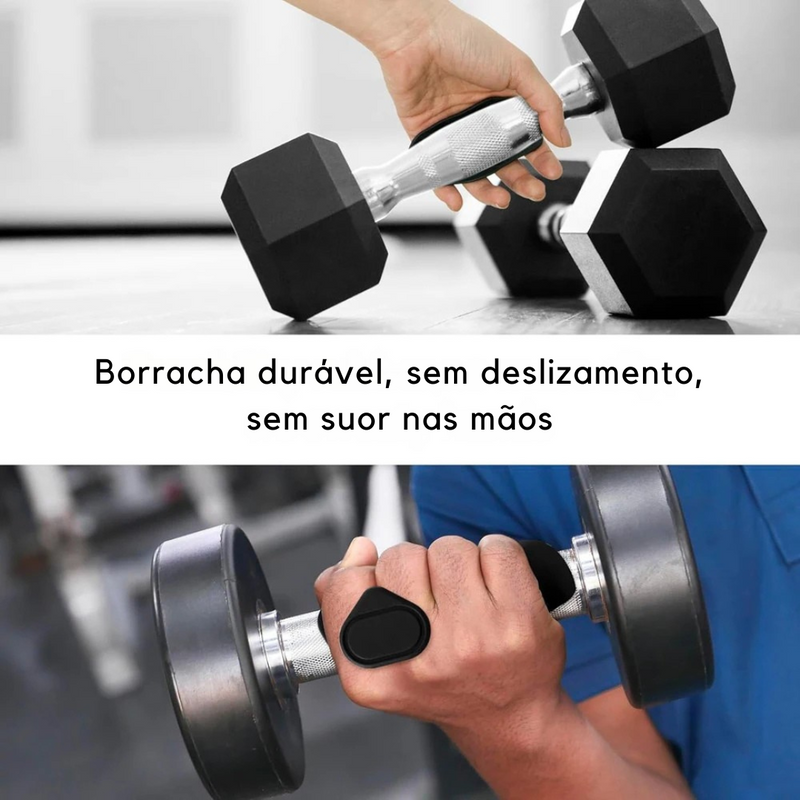 Luvas de Silicone para Treinos, Academia - Palm Grip®