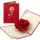 Cartão Presente Namorados Rosa 3D - Rose Card®