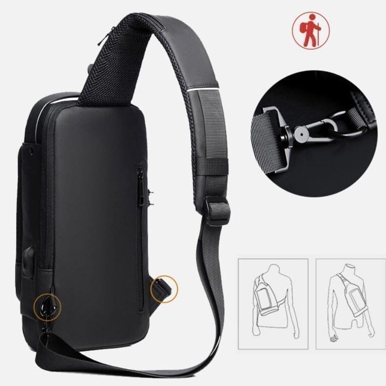 Mochila Anti-Furto com Senha USB - Slim Bag®
