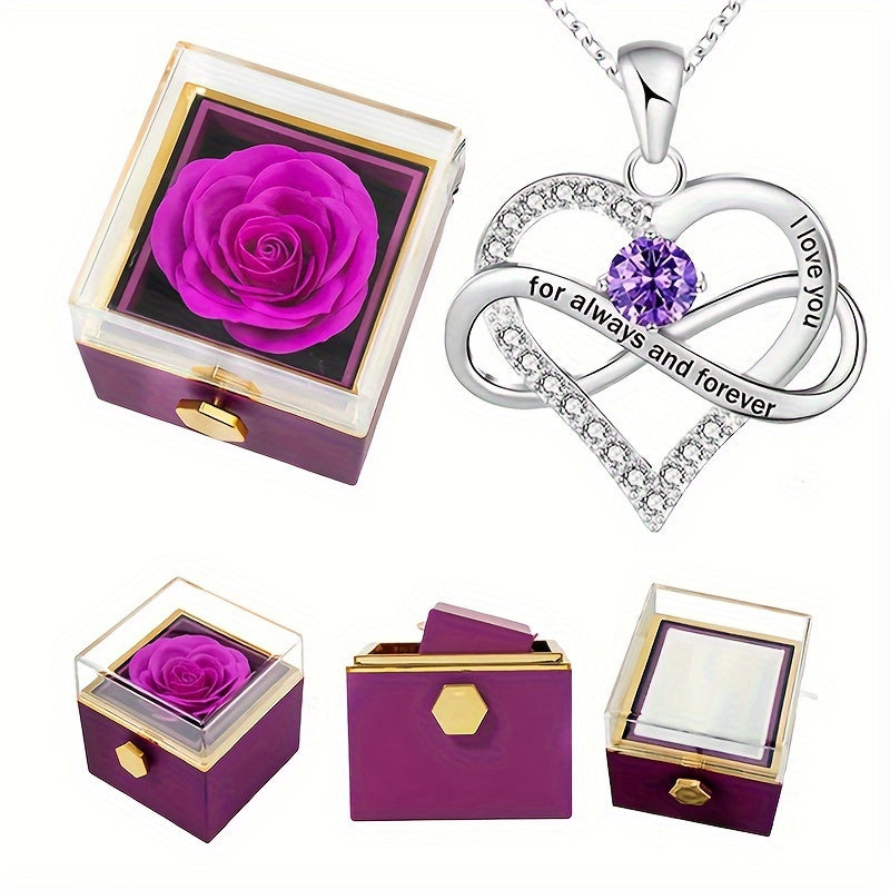 Colar Rosa Eterna Conquista Corações – Charm Eterno®