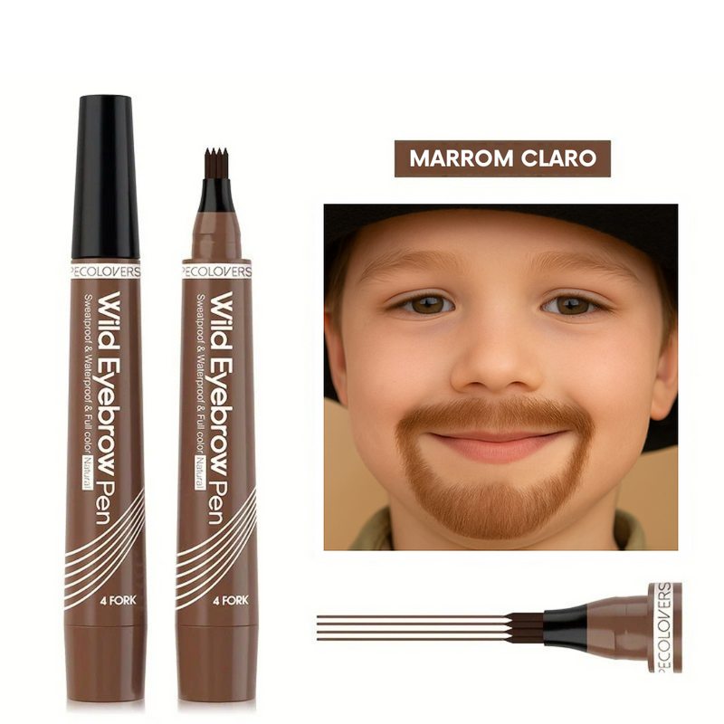 Caneta Preenchedora de Pelos, Bigode, Barba Wild Pen® - Festa Junina São João