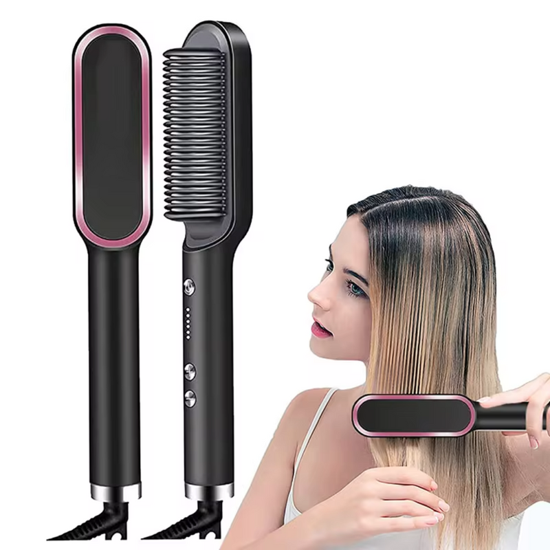 Escova Alisadora 5 em 1 - StraightBrush Pro®