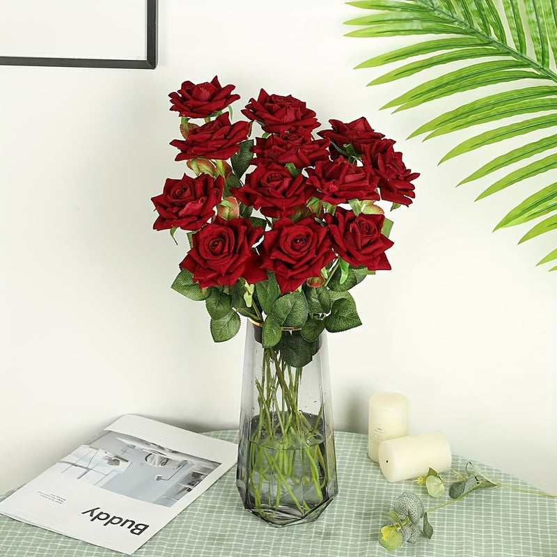 Buquê de 10 Rosas Eternas Presente Namorados - Infinity Bloom®