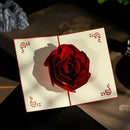 Cartão Presente Namorados Rosa 3D - Rose Card®