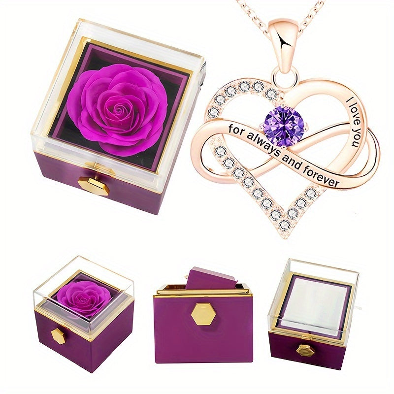 Colar Rosa Eterna Conquista Corações – Charm Eterno®
