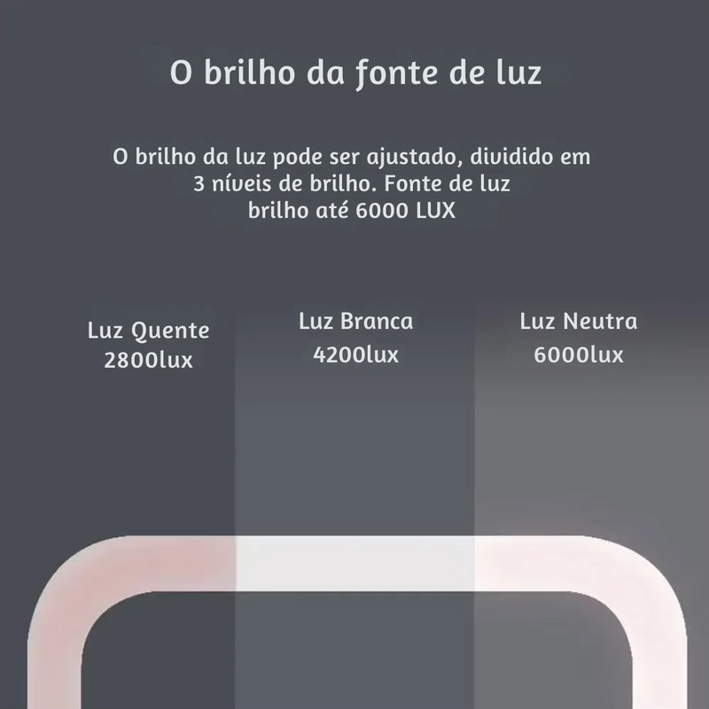 Espelho Lumina Reflect - Praticidade e Funcionalidade