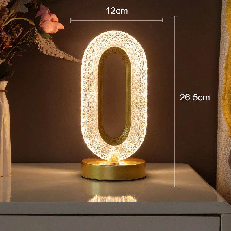 Abajur LED Sofisticado e Elegante - Elipse Cristal®