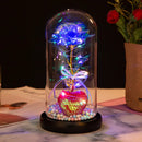 Rosa Eterna com Cúpula Presente Namorados - Glow Rose®