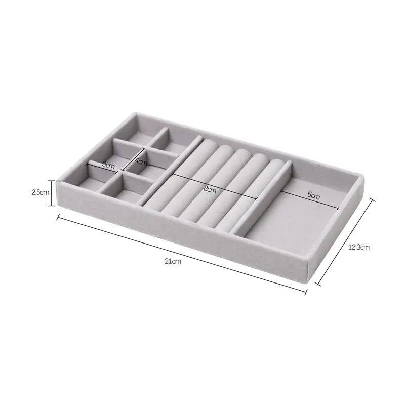 Porta Jóias Organizador Elegante de Veludo  - VelvetJewel®