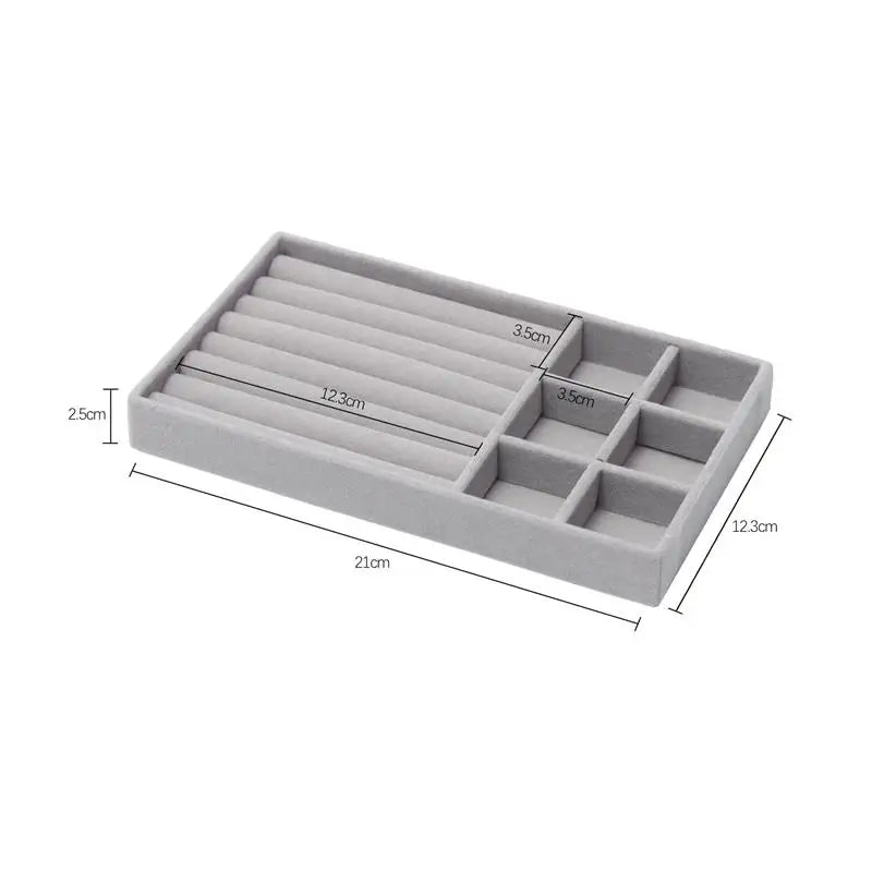 Porta Jóias Organizador Elegante de Veludo  - VelvetJewel®