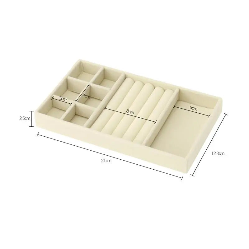 Porta Jóias Organizador Elegante de Veludo  - VelvetJewel®