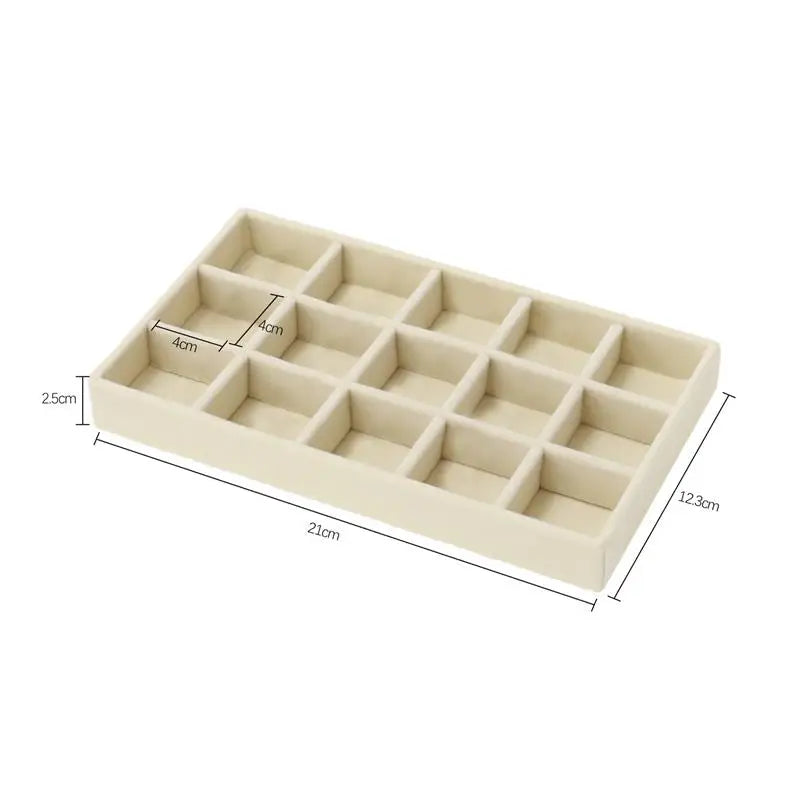 Porta Jóias Organizador Elegante de Veludo  - VelvetJewel®