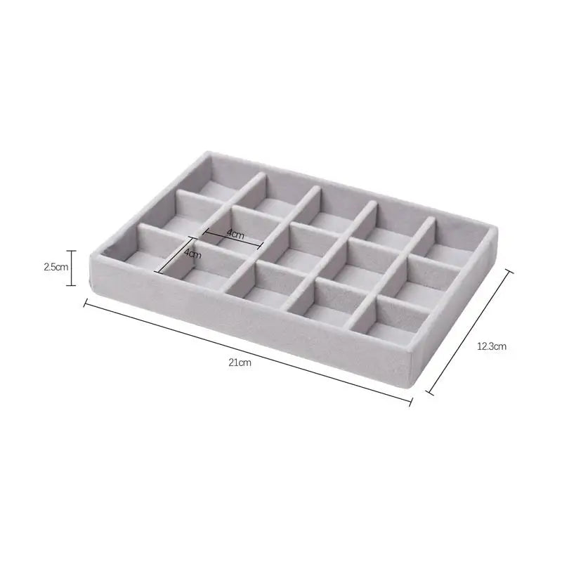 Porta Jóias Organizador Elegante de Veludo  - VelvetJewel®