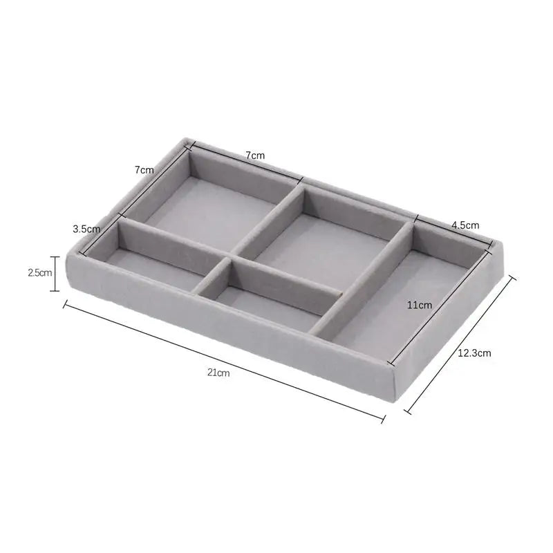 Porta Jóias Organizador Elegante de Veludo  - VelvetJewel®