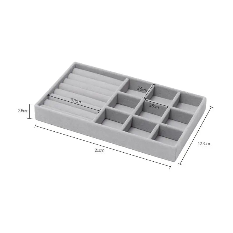Porta Jóias Organizador Elegante de Veludo  - VelvetJewel®