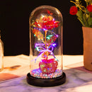 Rosa Eterna com Cúpula Presente Namorados - Glow Rose®