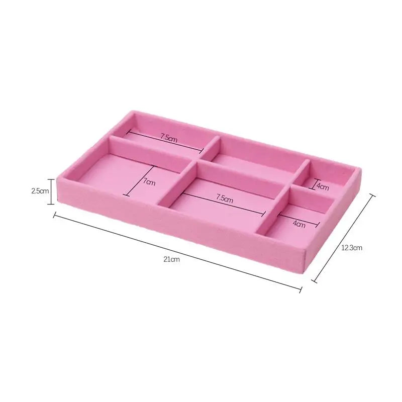 Porta Jóias Organizador Elegante de Veludo  - VelvetJewel®