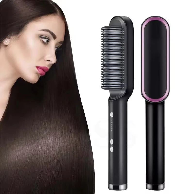 Escova Alisadora 5 em 1 - StraightBrush Pro®