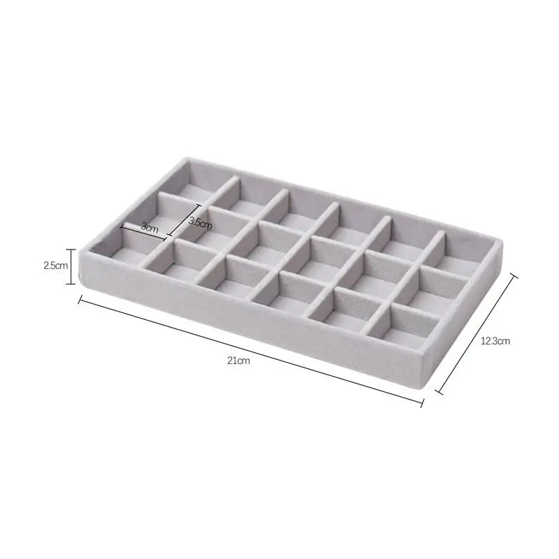 Porta Jóias Organizador Elegante de Veludo  - VelvetJewel®