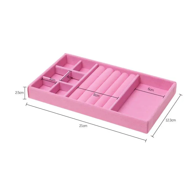 Porta Jóias Organizador Elegante de Veludo  - VelvetJewel®