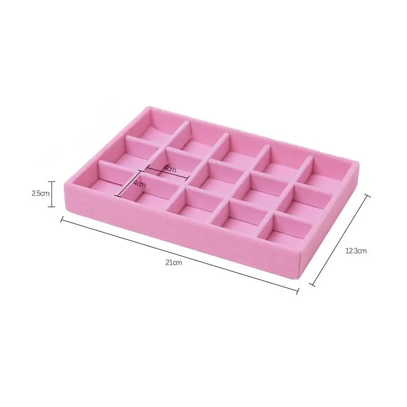 Porta Jóias Organizador Elegante de Veludo  - VelvetJewel®