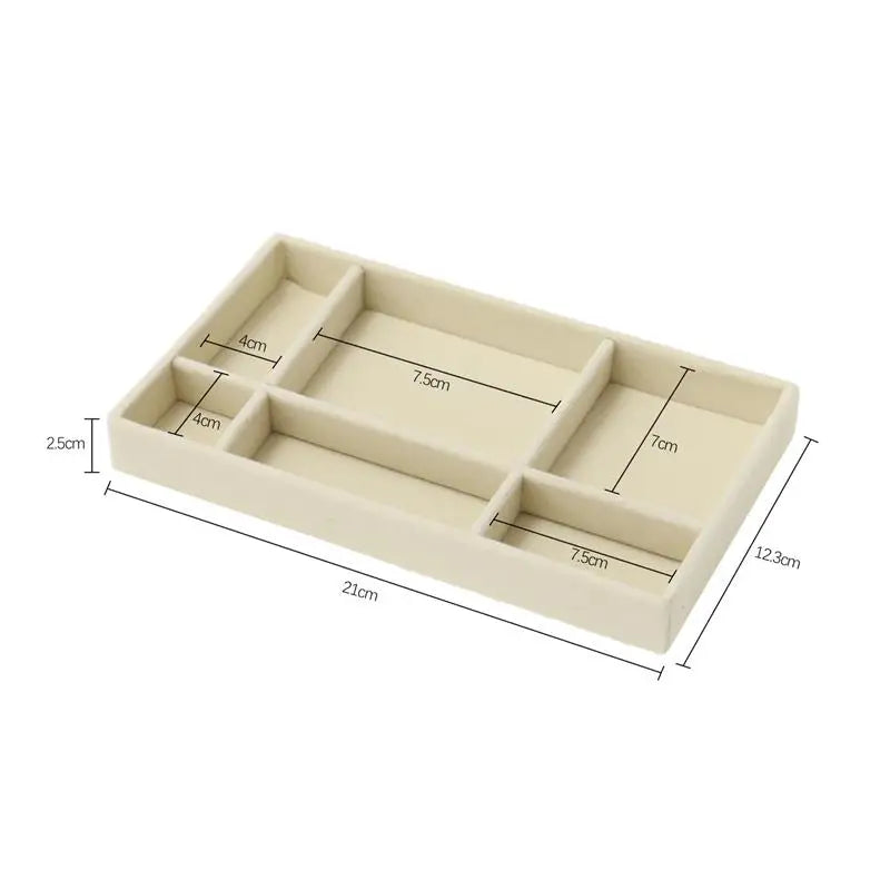 Porta Jóias Organizador Elegante de Veludo  - VelvetJewel®