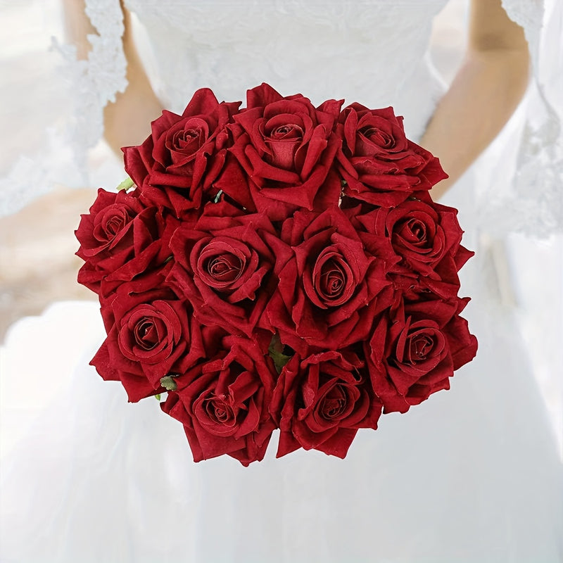 Buquê de 10 Rosas Eternas Presente Namorados - Infinity Bloom®