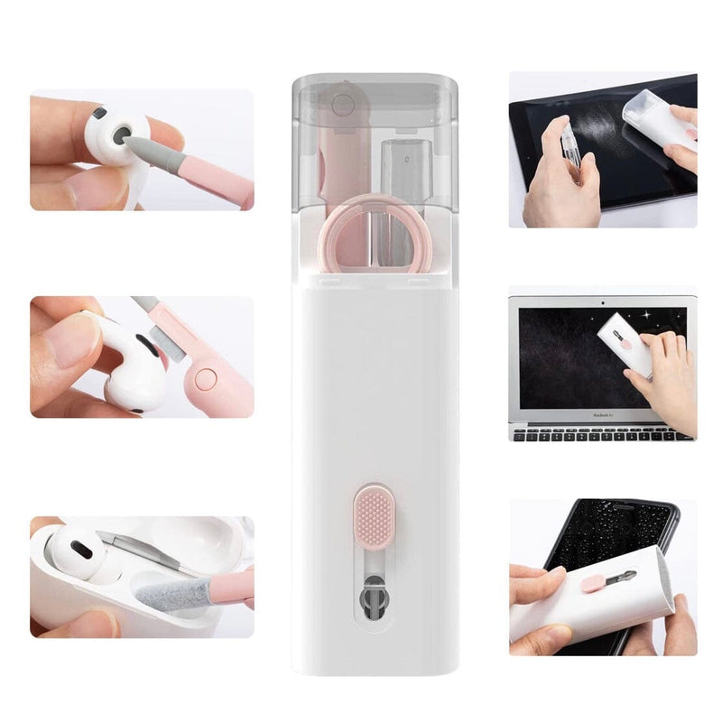Escova de Limpeza para Teclado e Celular 7 em 1 - TechSweep Pro®
