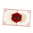Cartão Presente Namorados Rosa 3D - Rose Card®